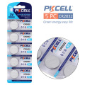 PKCELL 5Pcs / Card 3v recarregável suporte de bateria de bateria de lítio cr2032